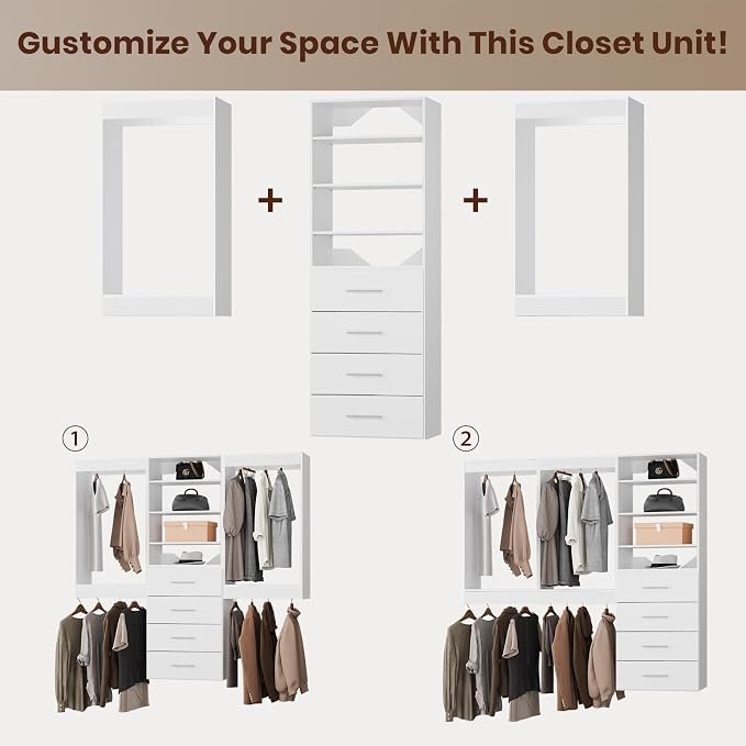 ROOMTEC Modular Closet System, Wooden Tower - Image 6