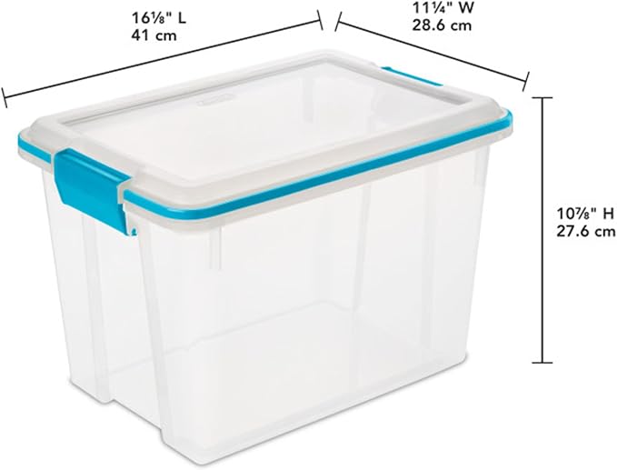 Sterilite 18-Pack Gasket Box, Weather-Resistant Storage Bins - Image 3