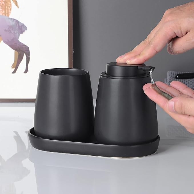 Matte Black Bathroom Accessory Set - Image 8