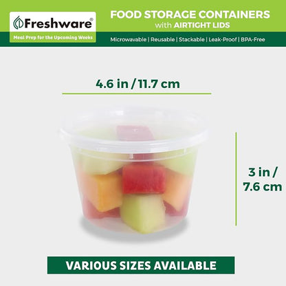 Freshware 16 oz Food Storage Containers - Image 3