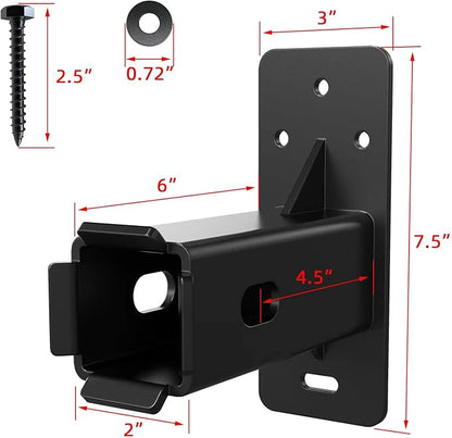 Hitch Wall Mount, Wall Mount Bike Rack Hitch, Hitch Cargo Carrier, Bicycle - Image 4