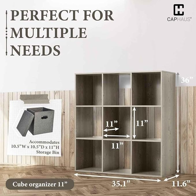 CAPHAUS Sturdy Room 11-Inch Cube Storage Organizer Shelf, - Image 3
