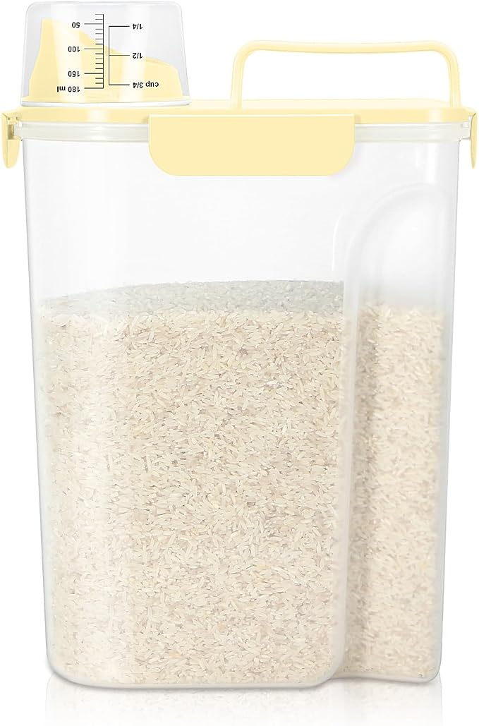 TBMax Airtight Rice Container 10 Lbs, Cereal Dispenser, Travel Pet Cat Dog Food by TBMax