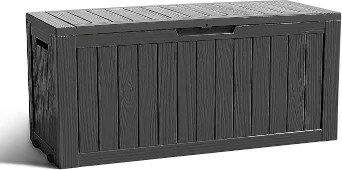 90 Gallon Waterproof Outdoor Storage Box, Deck Boxs by GYMHILL