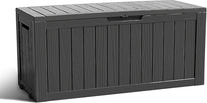 90 Gallon Waterproof Outdoor Storage Box, Deck Boxs by GYMHILL