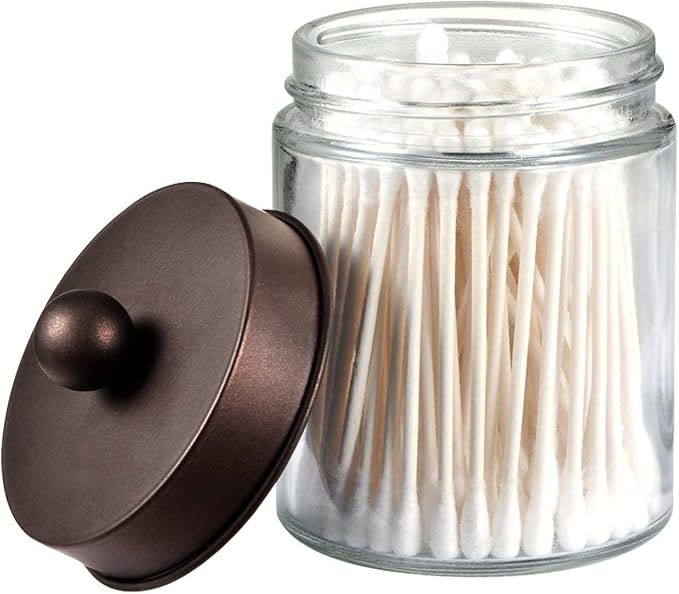 Amolliar Apothecary Jars Bathroom Storage Organizer by Amolliar