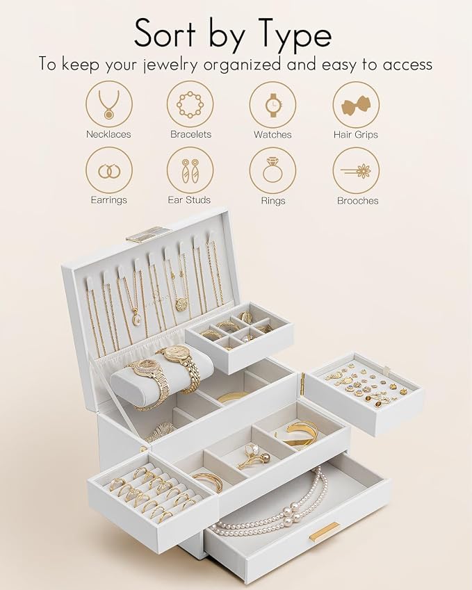 Vlando 3 Layer Jewelry Box - Image 3