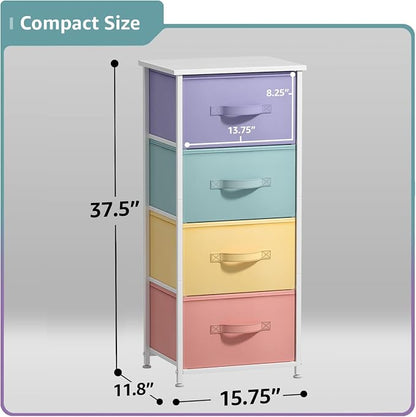 Sorbus Nightstand with 4 Drawers - Image 3