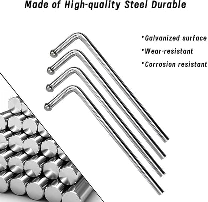 4 pcs Universal Swinging 10" Stainless Steel Exhaust Hanger 0.47" Rod Weld On - Image 4