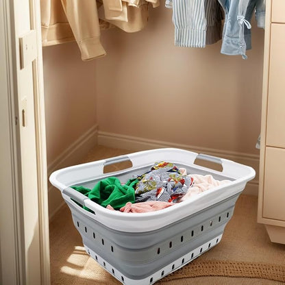 SAMMART 42L Collapsible Plastic Laundry Basket - Image 5