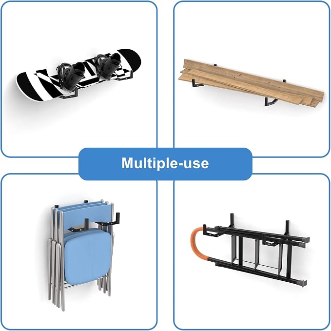 WALMANN Wall Mount Kayak Storage Rack, Kayak Hooks - Image 5