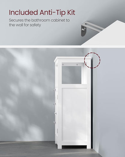 VASAGLE Floor Storage Cabinet, Freestanding Storage Unit - Image 7