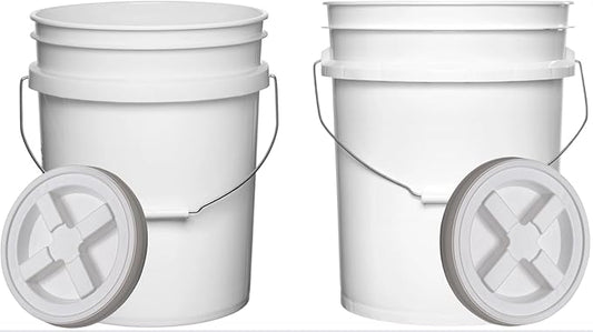 House Naturals Food Grade 5 Gallon Made in USA Plastic Bucket by House+Naturals