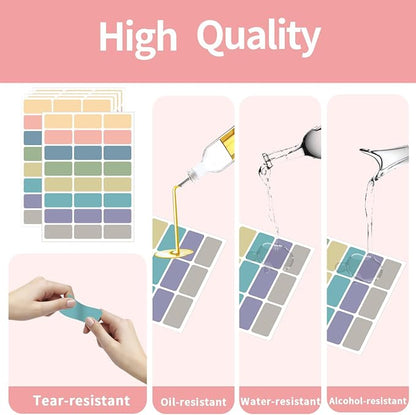 STARLIBOO Removable Freezer Labels, 1x2 Inch Color Coding Removable Label - Image 4