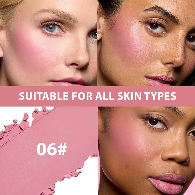 Powder Matte Blush Cheeks Face Makeup - Image 3