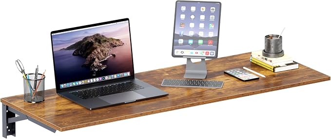 Need Fold Wall Mounted Table Folding Workbench Length 47.2" Width 20" Perfect by Need