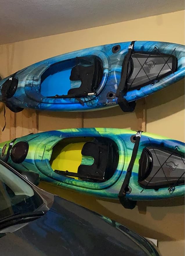 Kayak Storage Racks, Canoes Garage Storage Hooks, Wall Mount Surfboard Hangers - Image 5