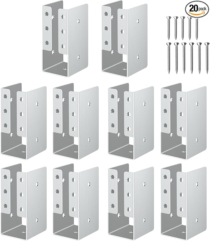 Gawicpy Concealed Stainless Steel Joist Hangers, Outdoor Trim Concealed Flanges by Gawicpy