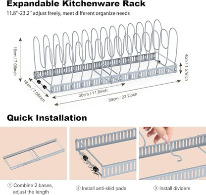 Housolution Pot and Pan Organizer Rack - Image 5