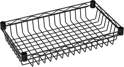 6 Tier Basket Shelf Wire Shelving Unit Adjustable Storage Shelves Big Basket - Image 9