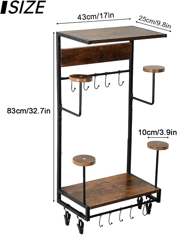Motorcycle Helmet Rack, Wall Mount - Image 6