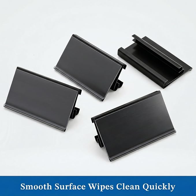 Elsjoy 100 Pack Wire Shelf Label Holders, Compatible - Image 4