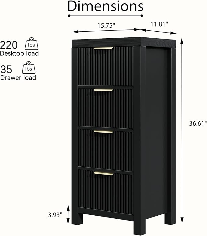 Modern Solid Wood Chest of Drawers, Dresser Organizer - Image 2