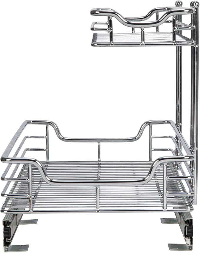 Household Essentials Glidez 2‑Tier Large Multipurpose Chrome‑Plated Steel - Image 9