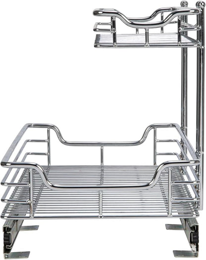 Household Essentials Glidez 2‑Tier Large Multipurpose Chrome‑Plated Steel - Image 9