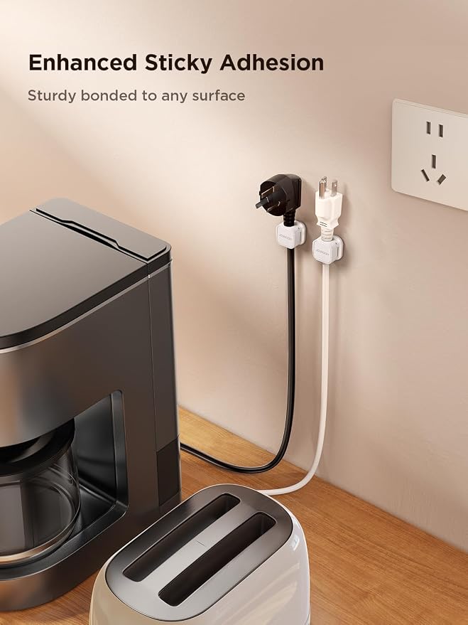 6 Pack Magnetic Cable Clips Cord Holder, Under Desk Cable Management, JOYROOM - Image 5