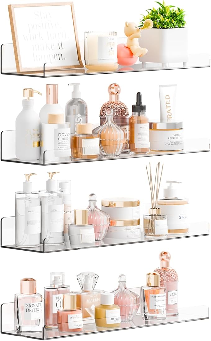 Yieach 4 Pack 15" Acrylic Shelves by Yieach
