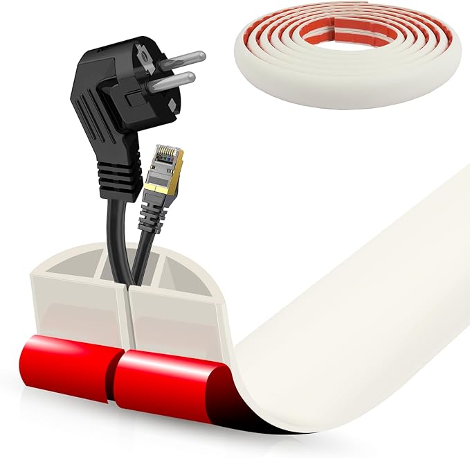 Floor Cord Cover Cable Cavity Self Adhesive Cord Hider Floor 10FT Floor Cable by DBHXXMB-HH