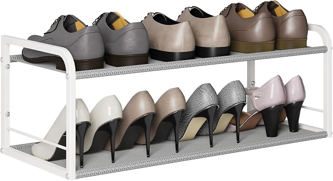 Wall Mounted Shoe Rack, Carbon Steel Shoe Organizer - Image 7