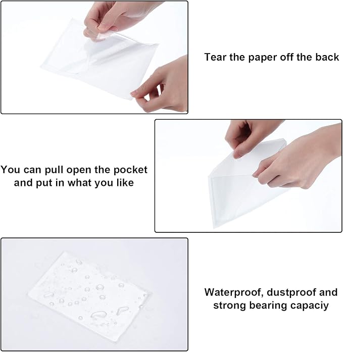 Chinco 30 Pcs Self Adhesive Pockets, Bin Labels - Image 3