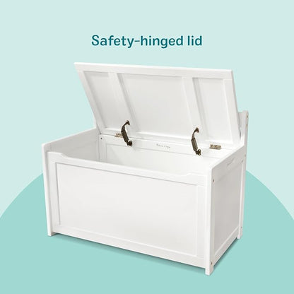 Melissa & Doug Toy Chest, Wooden Toy Storage Box - Image 7