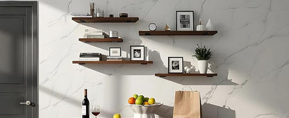 12 Pack - 10 inch Black Hidden L Shelf Bracket Iron Floating Shelf Brackets - Image 9