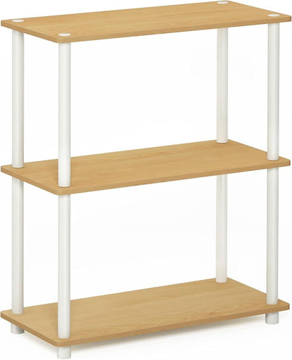 Furinno TURN-N-TUBE Storage Shelves, 3-Tier Book Shelf, Corner Shelf, Toolless - Image 6