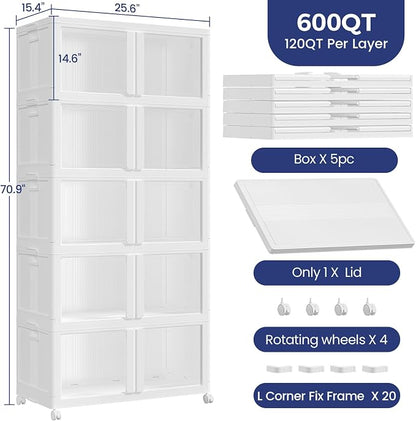 600Qt Stackable Storage Bins - Image 2