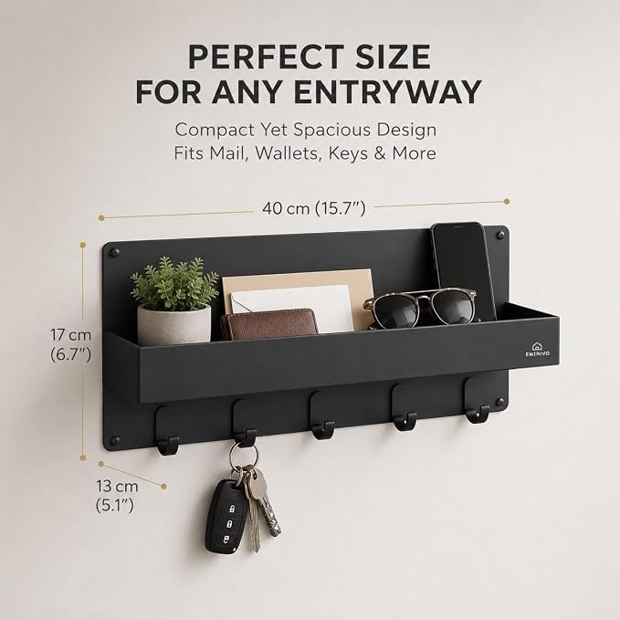 Modern Large Wall Mounted Key Holder - Image 4