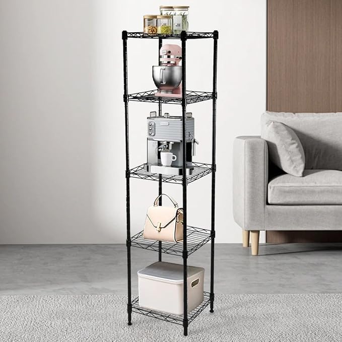 5-Wire Shelving Adjustable Shelves, Standing Storage Shelf - Image 4