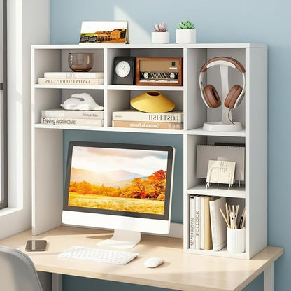 Tangkula Desktop Bookshelf, 3-Tier Desk Display Rack Organizer - Image 2
