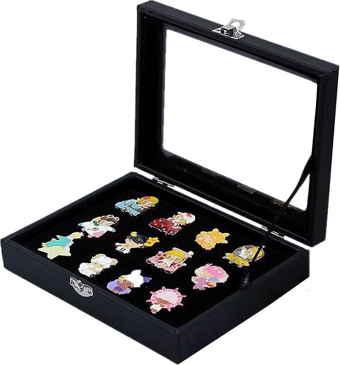 TANG SONG 7.9''x 6'' Brooch Storage Box Lapel Pin Display Case Jewelry by TANGSONG