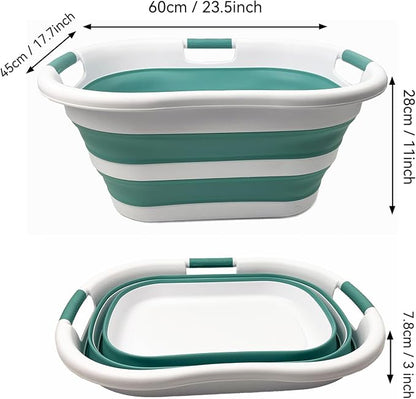 SAMMART 40L Collapsible Plastic Laundry Basket - Image 7