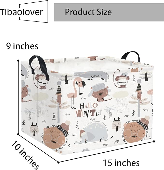 Rectangular Kids Storage Basket Baby Storage Basket Cute Kids Toy Storage Bin - Image 6
