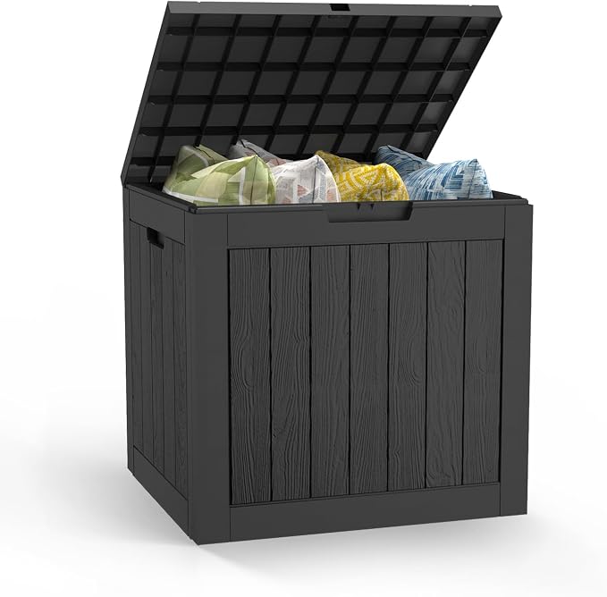 Mars Villa 31 Gallon Deck Box, Outdoor Storage Box Waterproof, Outside Resin by MarsVilla