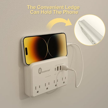 Overtop Wall Outlet Extender Surge Protector - Image 3