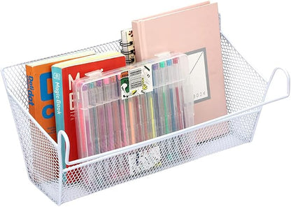 2 pcs Hanging metal mesh bedside storage basket， student dormitory bed storage - Image 5