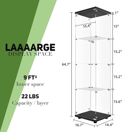 Beauty4U Glass Display Cabinet - Image 2