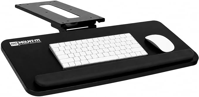 Mount-It! Under Desk Keyboard Tray, Slide-Out Keyboard Drawer by Mount-It
