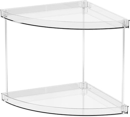 Yieach Clear Corner Bathroom Counter Organizer, 2Tier Tiered Countertop Corner - Image 9